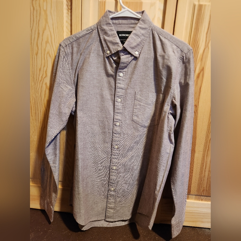 Bonobos STRETCH OXFORD SHIRT - Reg Small in Vineyard and Slim